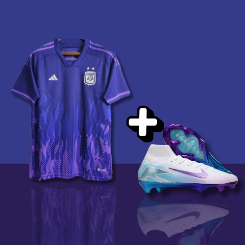 PACK | Maillot Argentine extérieur Violet 23/24 + AIR ZOOM MERCURIAL SUPERFLY IIX ELITE FG-8