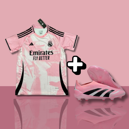 PACK | Maillot Real Madrid Edtion Spécial Rose 24/25 + PREDATOR ACCURACY+ ELITE FG-13