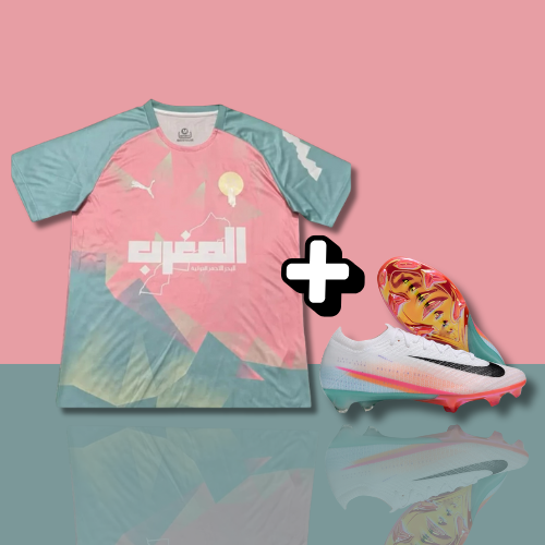PACK | Maillot Maroc Concept Pastel 2025 + AIR ZOOM MERCURIAL VAPOR IIX ELITE FG