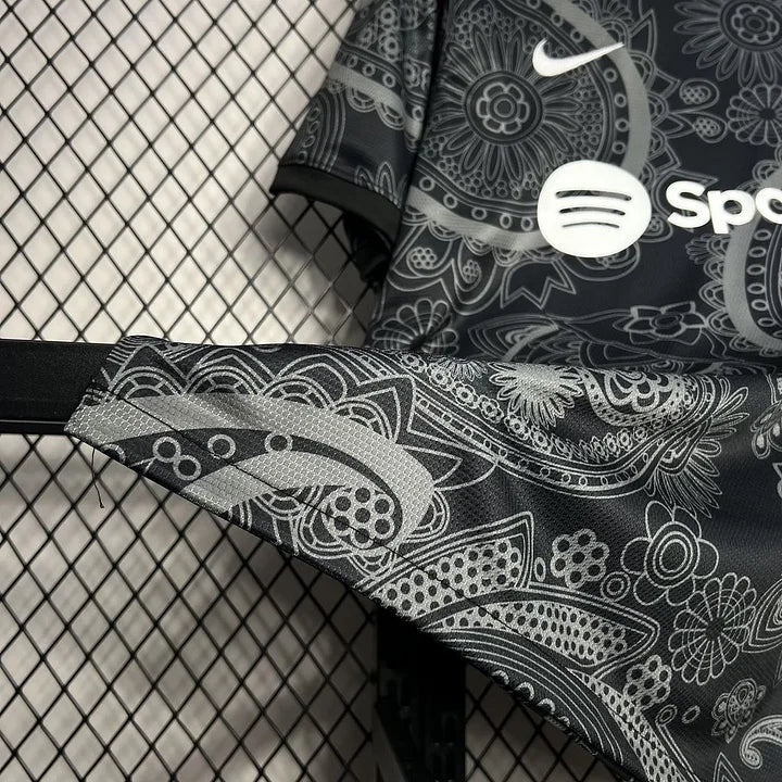 Maillot foot FC Barcelone noir concept 2024 2025