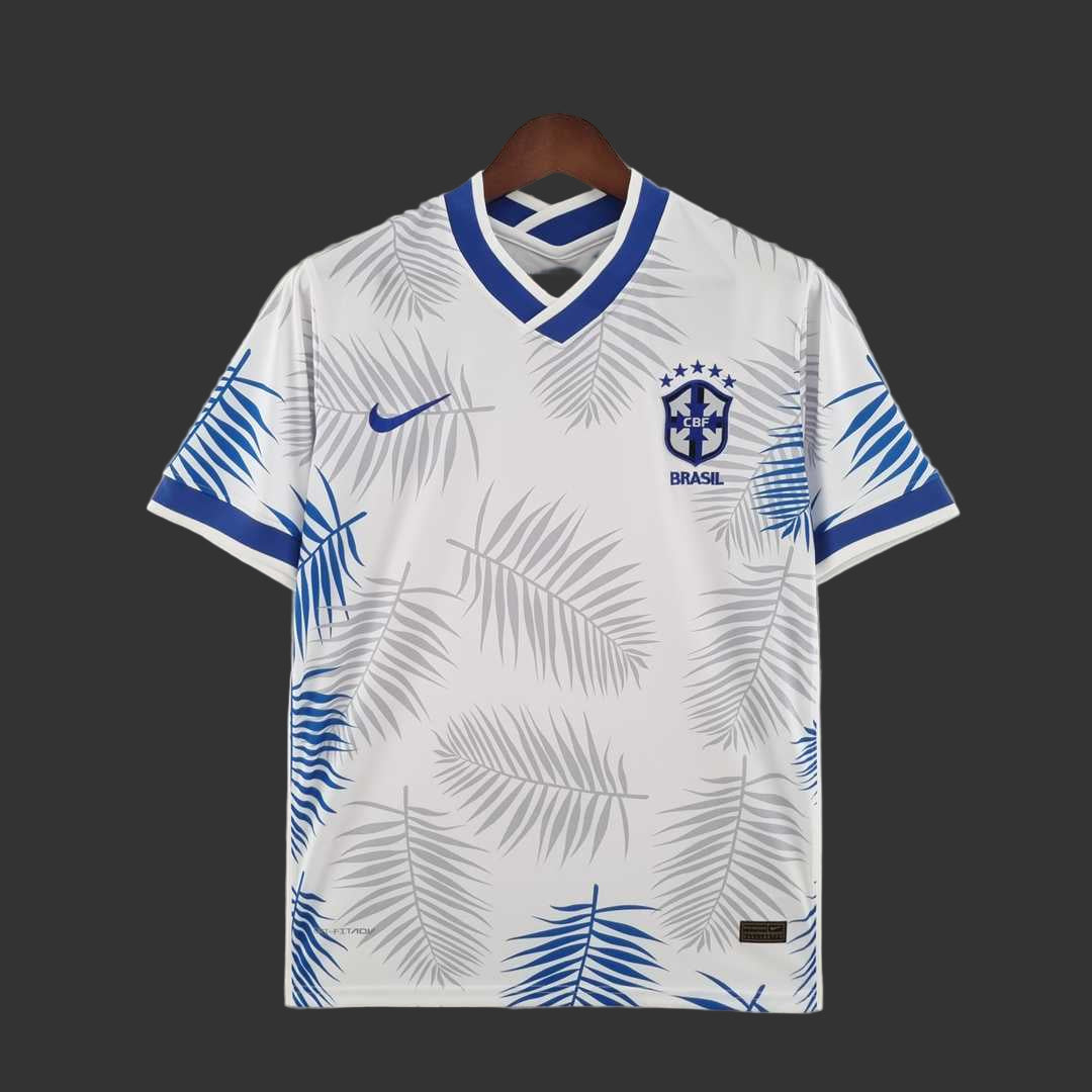 Maillot Brésil Concept Fleurs Bleu et Blanche 23/24