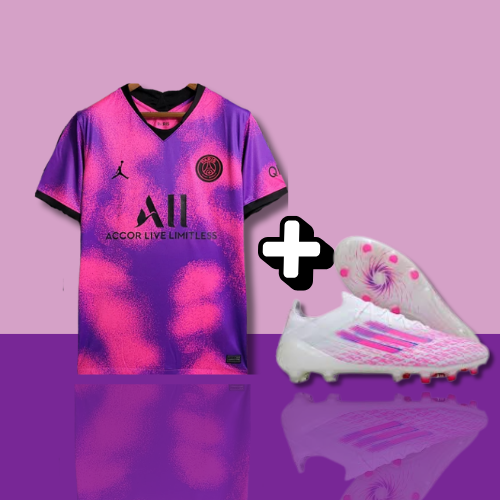 PACK | Maillot Paris Saint-Germain Saison 2020-21 édition spéciale Rose + F50 ELITE FG-4