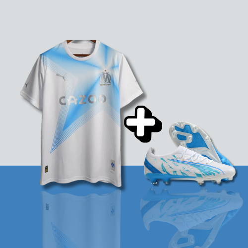 PACK | Maillot Olympique de Marseille saison 2023 Fourth + PUMA ULTRA ULTIMATE FG-6