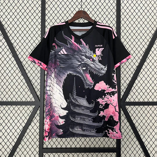 Maillot Japon saison 2023-2024 édition spéciale dragon noir et rose
